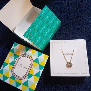NIB ~ 16"+ 2"ext ~Stella & Dot Nova Necklace~Tourmaline/Quartz~RETIRED~N549G
